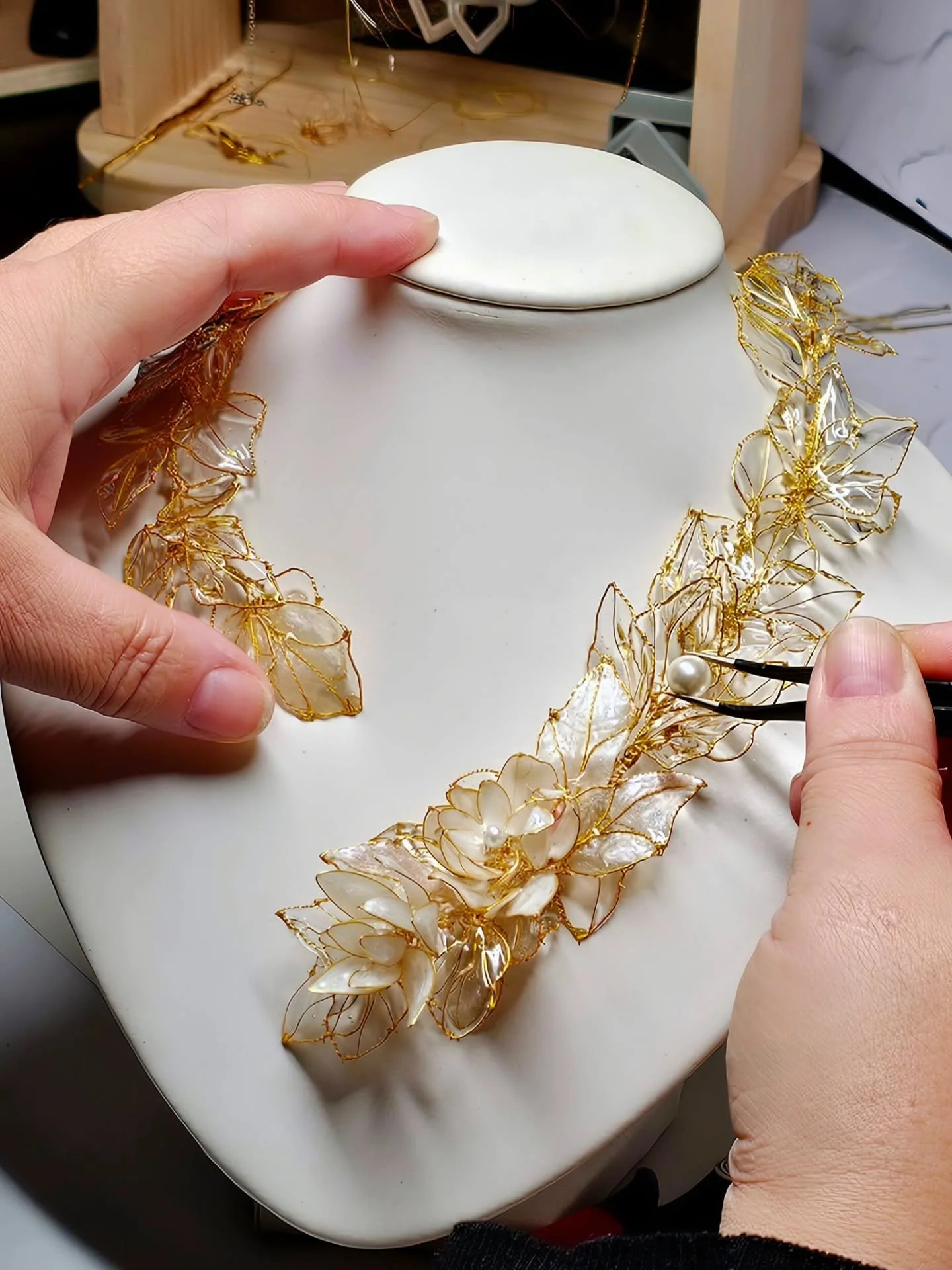 Bijoux de mariage artisanaux faits main