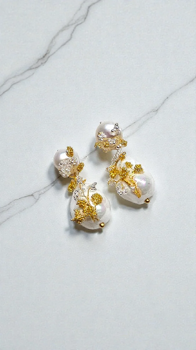 Boucles d'oreilles Odette pearls