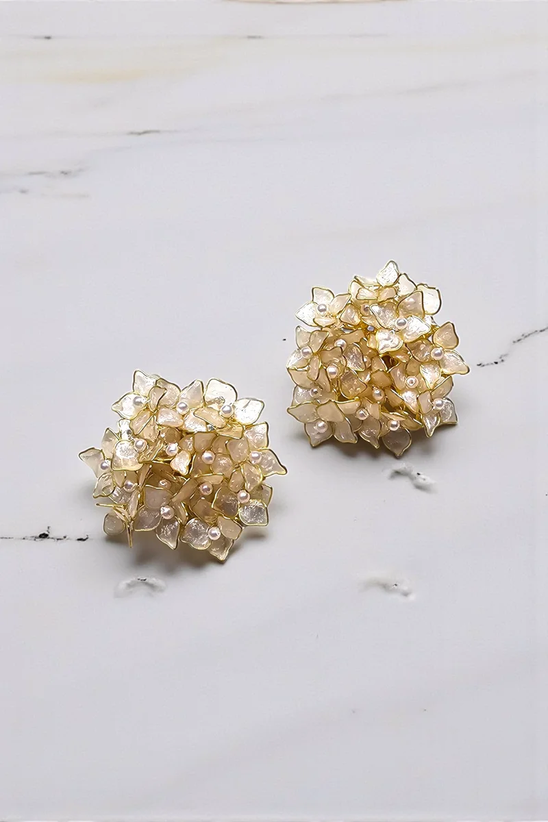 Boucle d'oreille Hanielle ronde
