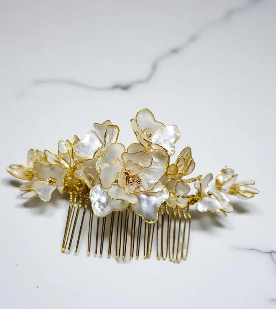 Peigne de mariée artisanal fait main