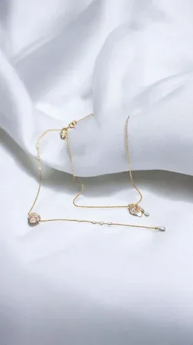 Collier de dos artisanal en perles et cristaux pour robe de mariée dos nu