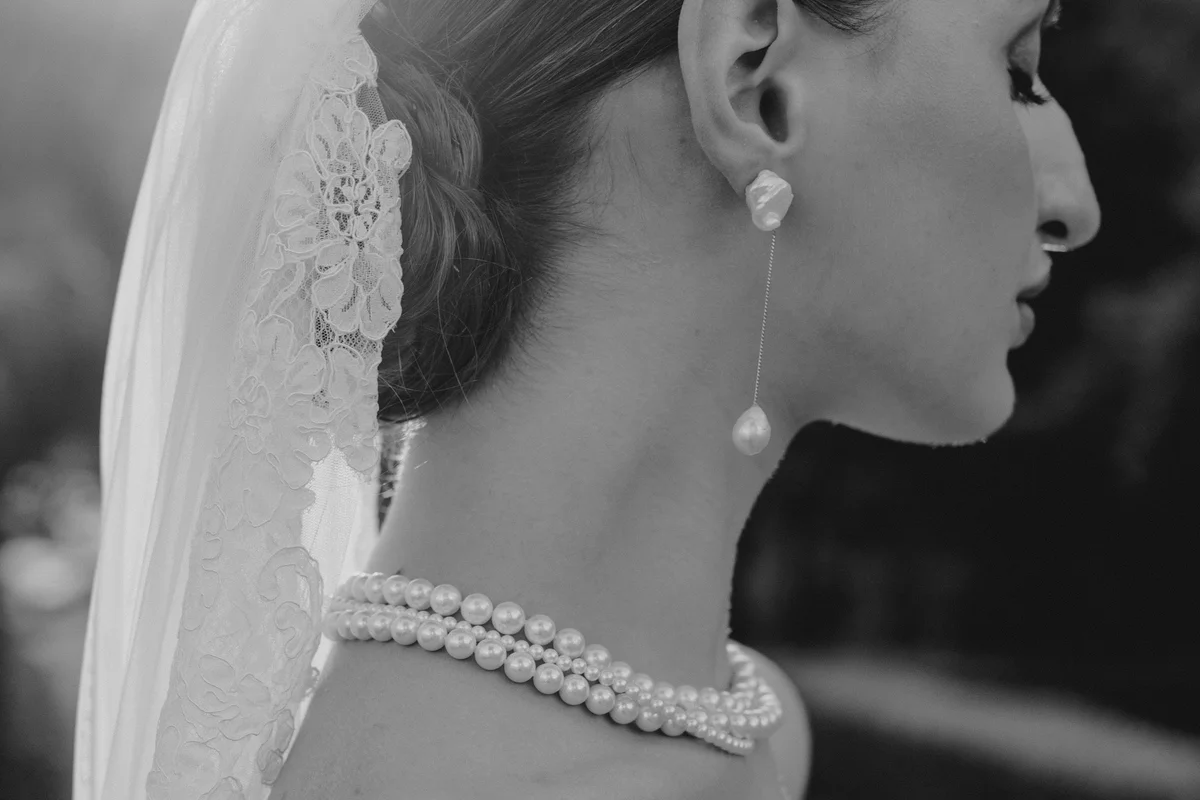 Boucles d'oreilles coordonnées pour demoiselles d'honneur