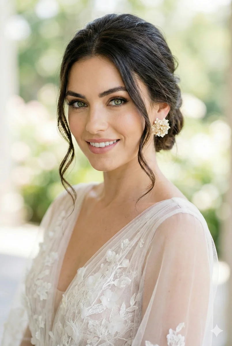 Boucle d'oreille Hanielle ronde