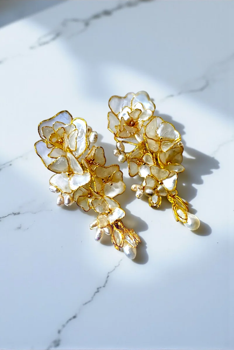 Boucles d'oreilles "Bianca" L