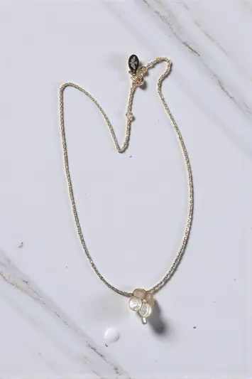 Collier Sybille - Bijou de mariée artisanal, création Provence