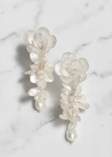 Boucles d'oreilles Eden - Bijou de mariée artisanal, création Provence