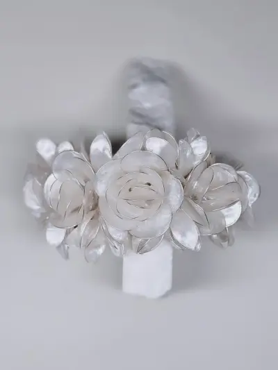 Manchette Eden - Bijou de mariée artisanal, création Provence